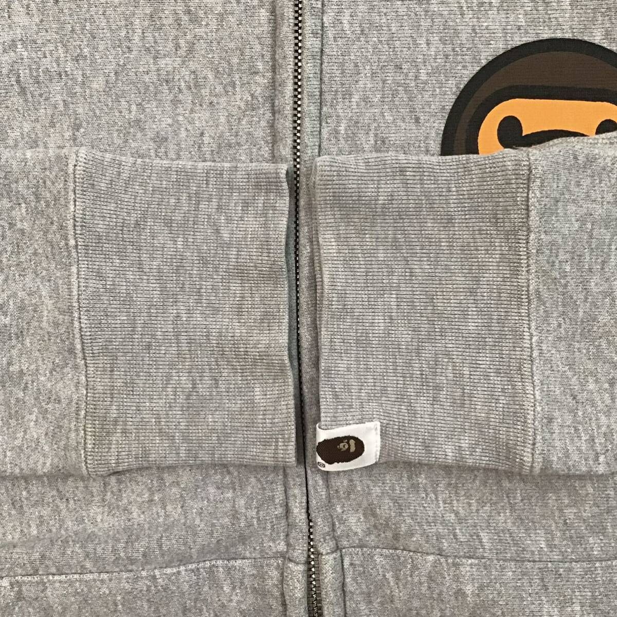 マイロ フルジップ パーカー Sサイズ グレー a bathing ape BAPE