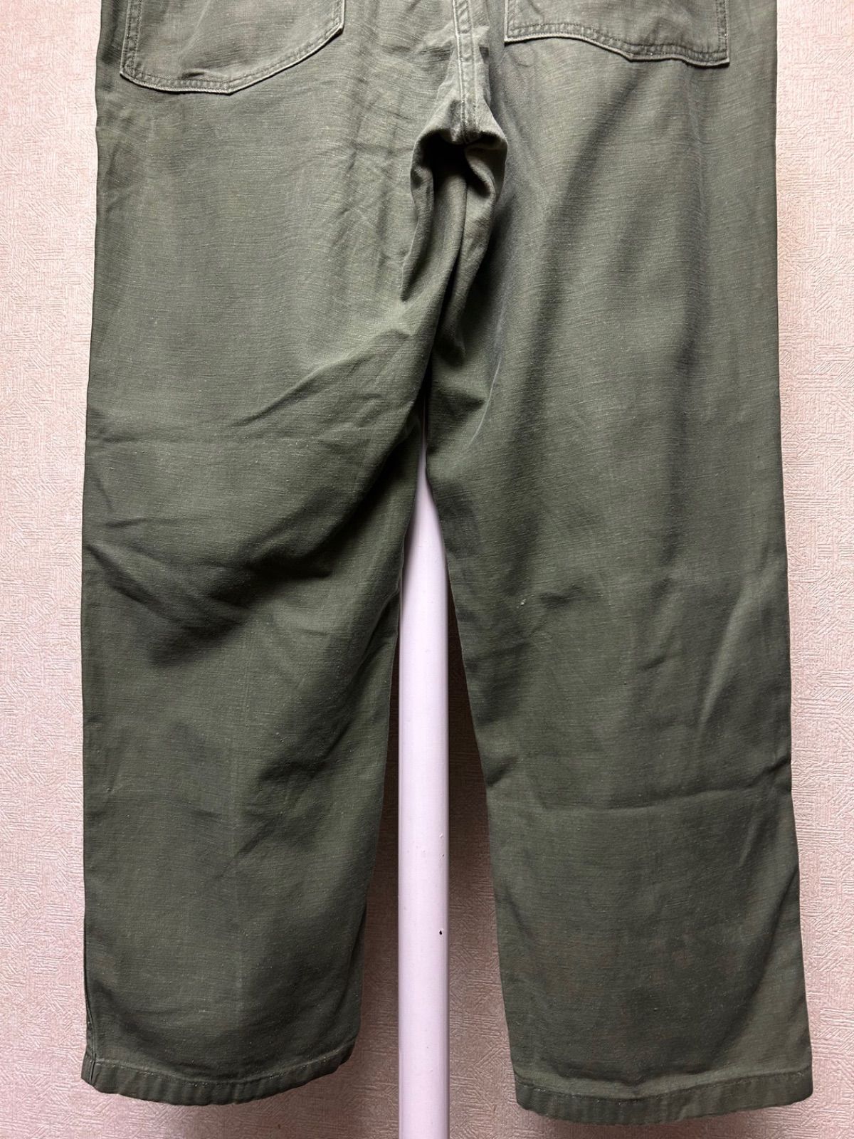 希少ラージサイズ米軍実物コットンサテンベイカーパンツヴィンテージ年代ランク美品 希少ラージサイズ米軍実物コットンサテンベイカーパンツヴィンテージ