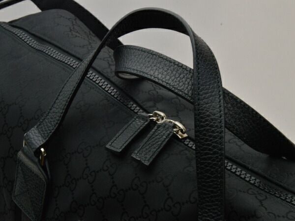 グッチ GUCCI 449180 G1XXN シマナイロン ボストンバッグ/旅行用 グッチ GUCCI 449180 G1XXN シマナイロン ボストンバッグ/旅行用