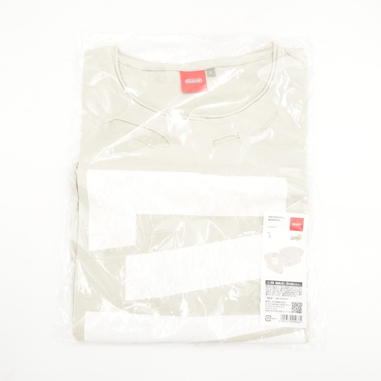 Splatoon 3 サキイカホワイト Tシャツ Lサイズ Nintendo TOKYO取り扱い 