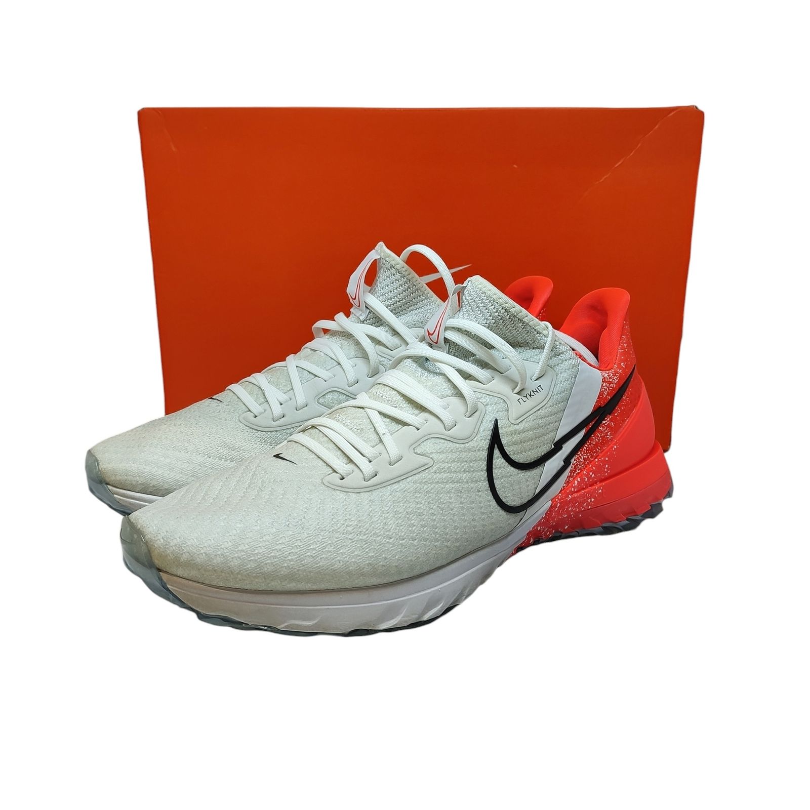 NIKE ナイキ Air Zoom Infinity Tour Gold White Infrared ゴルフ シューズ CT0540-124 30.5 ホワイト/レッド