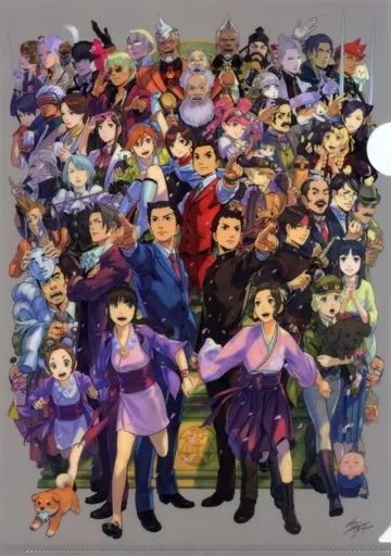 【中古】クリアファイル 集合 シリーズ20周年記念 塗和也描き下ろしA4クリアファイル 第二弾 「逆転裁判」