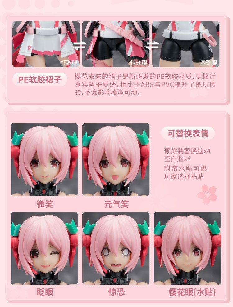 SOSKILL YOLOPARK シリーズ 桜ミク ピンク音爆 機甲少女 可動 1