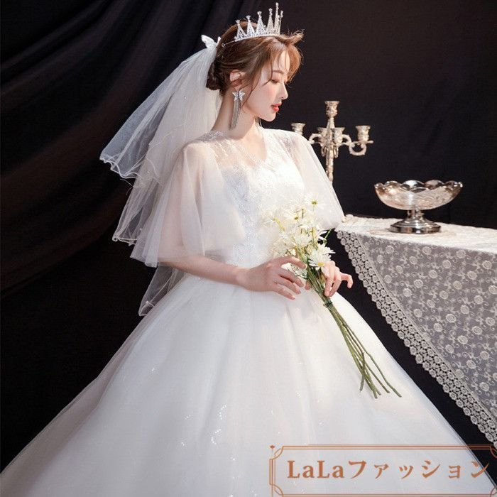 パーティー ドレス☆ウェディングドレス 結婚式 キラキラ キラキラ花嫁ドレス ウェディングドレス ミニ パーティードレス