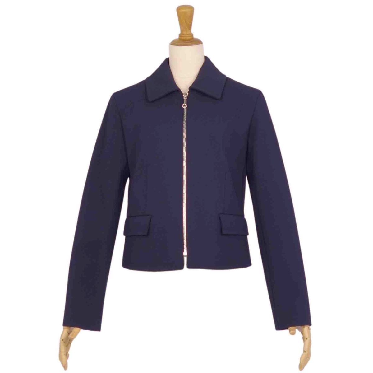 極美品 エルメス HERMES 24SS ジャケット クロップド ショート丈 ジ