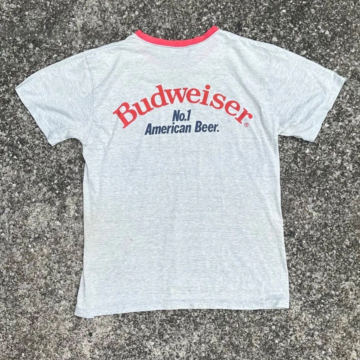 80s 90s Budweiser vintage Lingr fade Tshirt - メルカリ