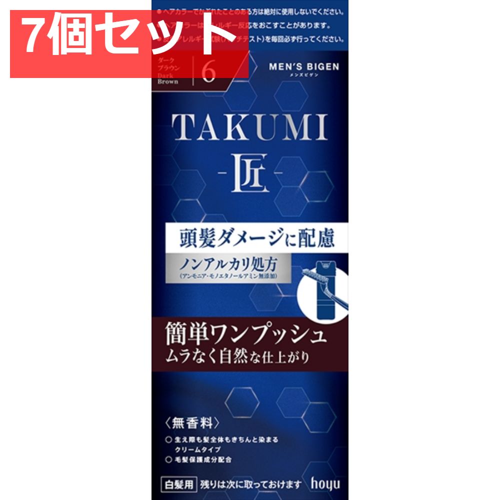 メンズビゲン TAKUMI 6  ダークブラウン 7個セット まとめ売り