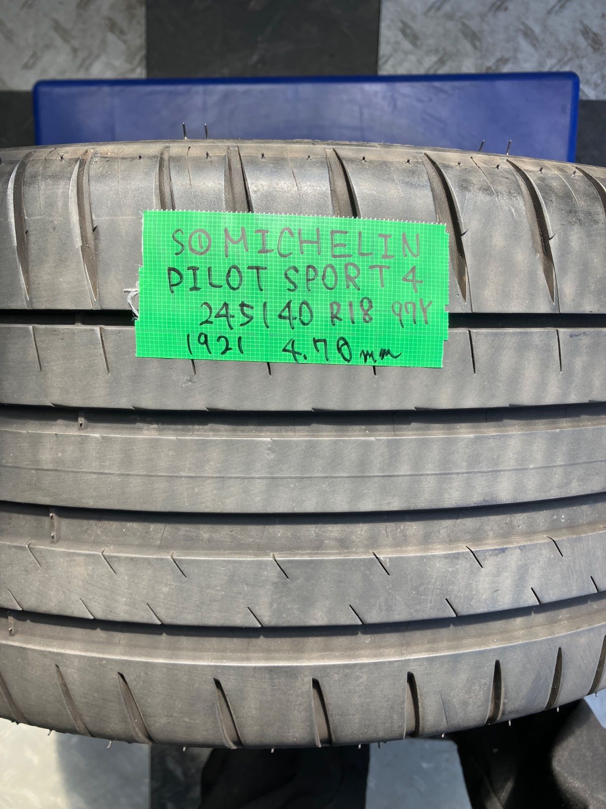 ［送料込み］ 245/40 R18 2021年製 MICHELIN PILOT SPORT 4 ミシュラン パイロットスポーツ4 XL 中古タイヤ2本セット