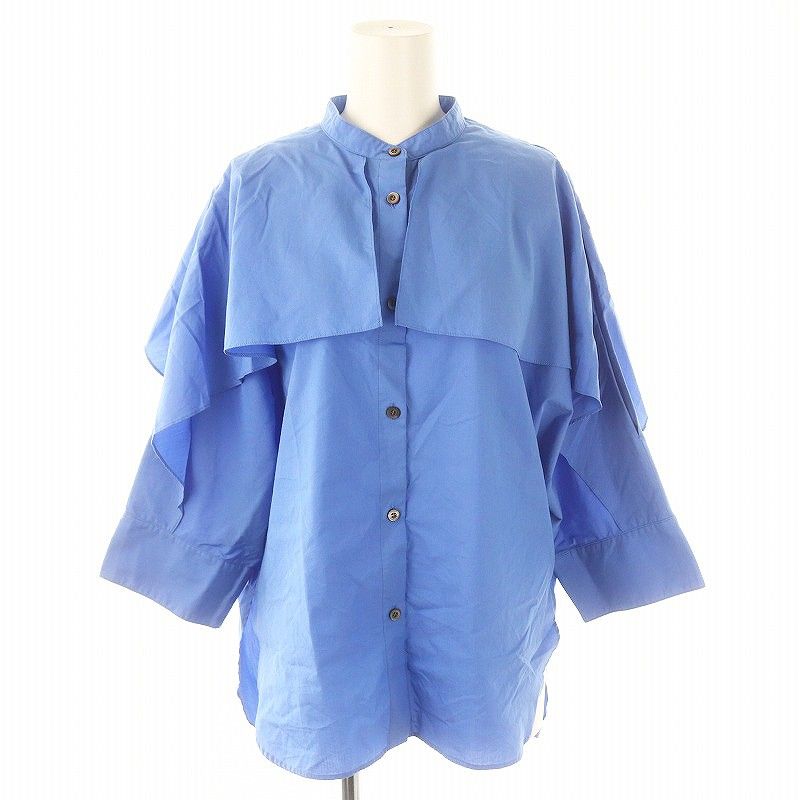 ルフィル LEPHIL 23SS ショルダースリットブラウス シャツ 長袖 バンド 
