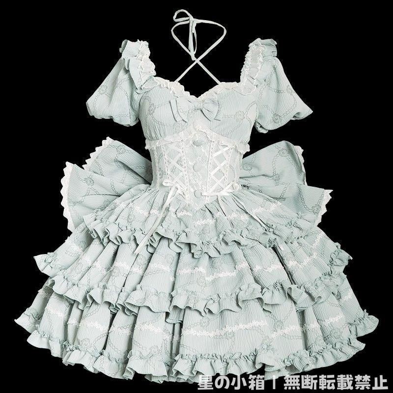 L.L.Bean ピンクジャンパー L アメリカ製 新品未使用 lolita 豪華姫系ワンピース 豪華フルセット 撮影会 舞台