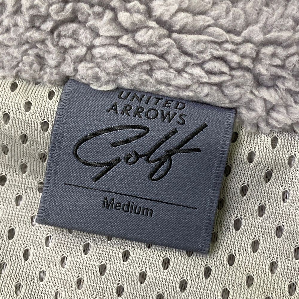 サイズ：M UNITED ARROWS GOLF ユナイテッドアローズゴルフ 2023年モデル ハーフジップ ボアブルゾン  グレー系 [240101486776] ゴルフウェア レディース ストスト サイズ：M UNITED ARROWS GOLF ユナイテッドアローズゴルフ 2023