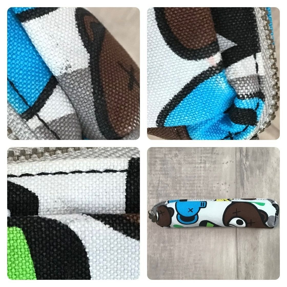 ☆新品☆ KAWS × BAPE bendy ABC camo blue ペンケース ポーチ a