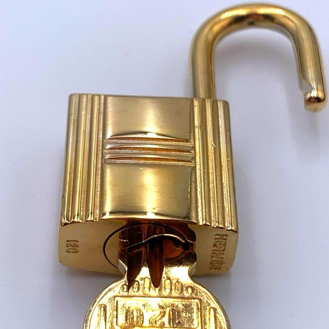 HERMES エルメス カデナ　24Kメッキ　No.120  120番　鍵付き HERMES エルメス カデナ 24Kメッキ No.120 120番 鍵付き