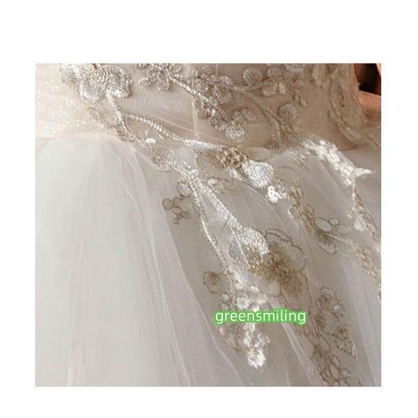 送料無料】ウェディングドレス ライトシャンパン色 ロングドレス