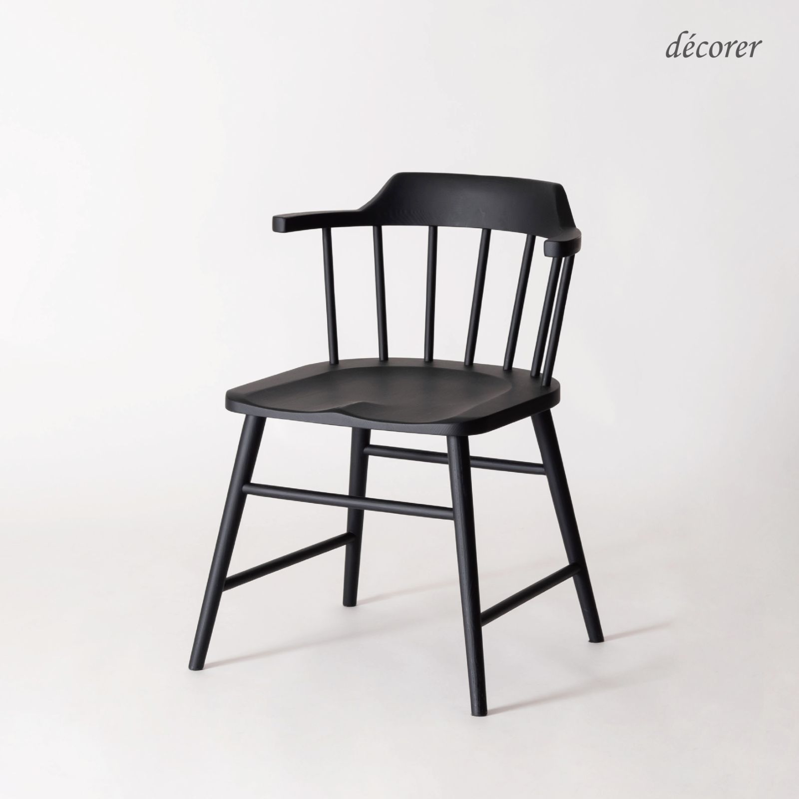 【新作】Ash windsor chair  No.18 / アッシュウィンザーチェア 【1脚入 : 3色】 北欧 スタイル 木製 無垢 おしゃれ 人気 オフィス 椅子 ダイニングチェア 天然木 黒 リビング デスク チェア ブラック ジャパンディ【送料込み】