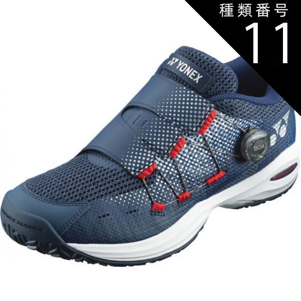 種類11：ﾈｲﾋﾞｰﾌﾞﾙｰ/27.0(4550468259930) Yonex(ヨネックス) SHTCWD4A パワークッションコンフォートWD4AC パワークッション コンフォート ワイド ダイヤル4 AC オールコート シューズ パワーク