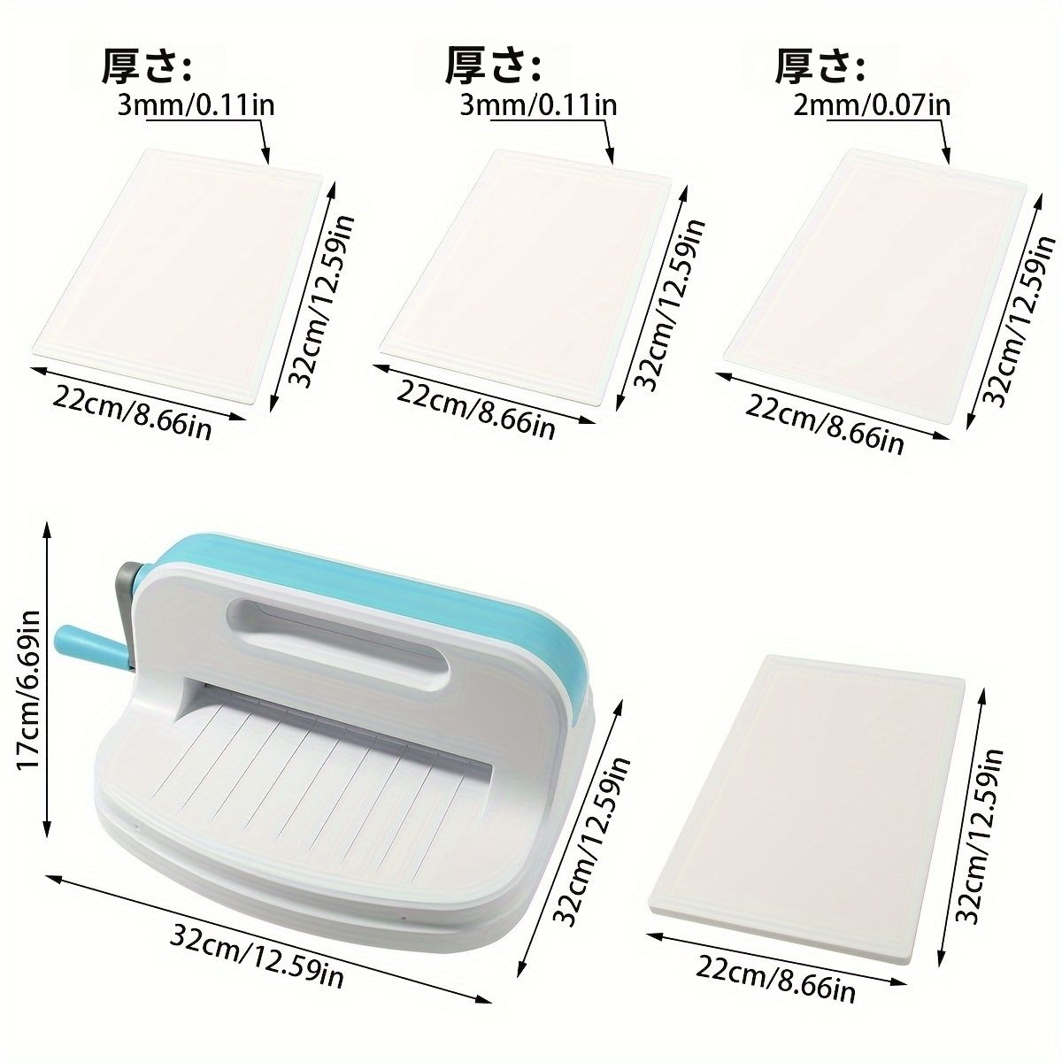 丈夫な A4対応 手動クランク式 ダイカット＆エンボス加工機