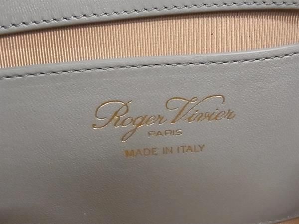 □極美品□ Roger Vivier ロジェヴィヴィエ レザー ビジュー ライン  