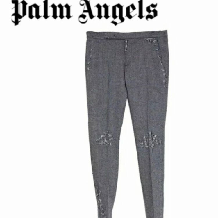 【新品】Palm Angels 　ヘリンボーン柄 パンツ 　サイズ46　M 新品】Palm Angels ヘリンボーン柄 パンツ サイズ46M