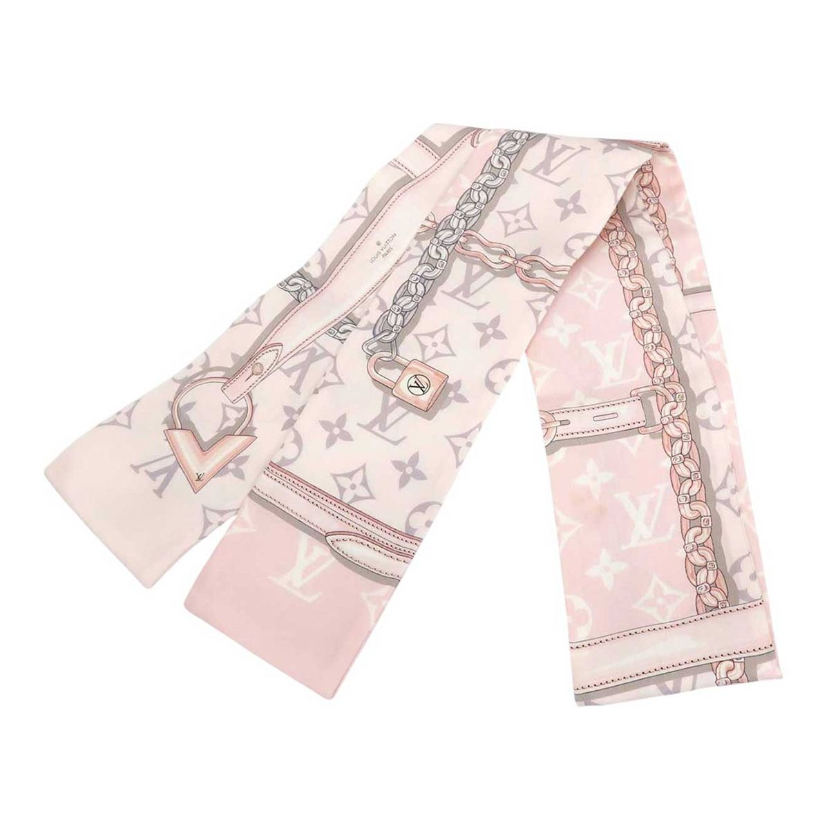 LOUIS VUITTON シルクスカーフ バンドー ピンク ※箱なし LOUIS VUITTON シルクスカーフ バンドー ピンク ※箱なし LOUIS