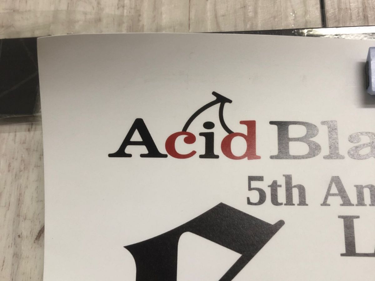 3-◇ポスター Acid Black Cherry 5th Anniversary Live Erect