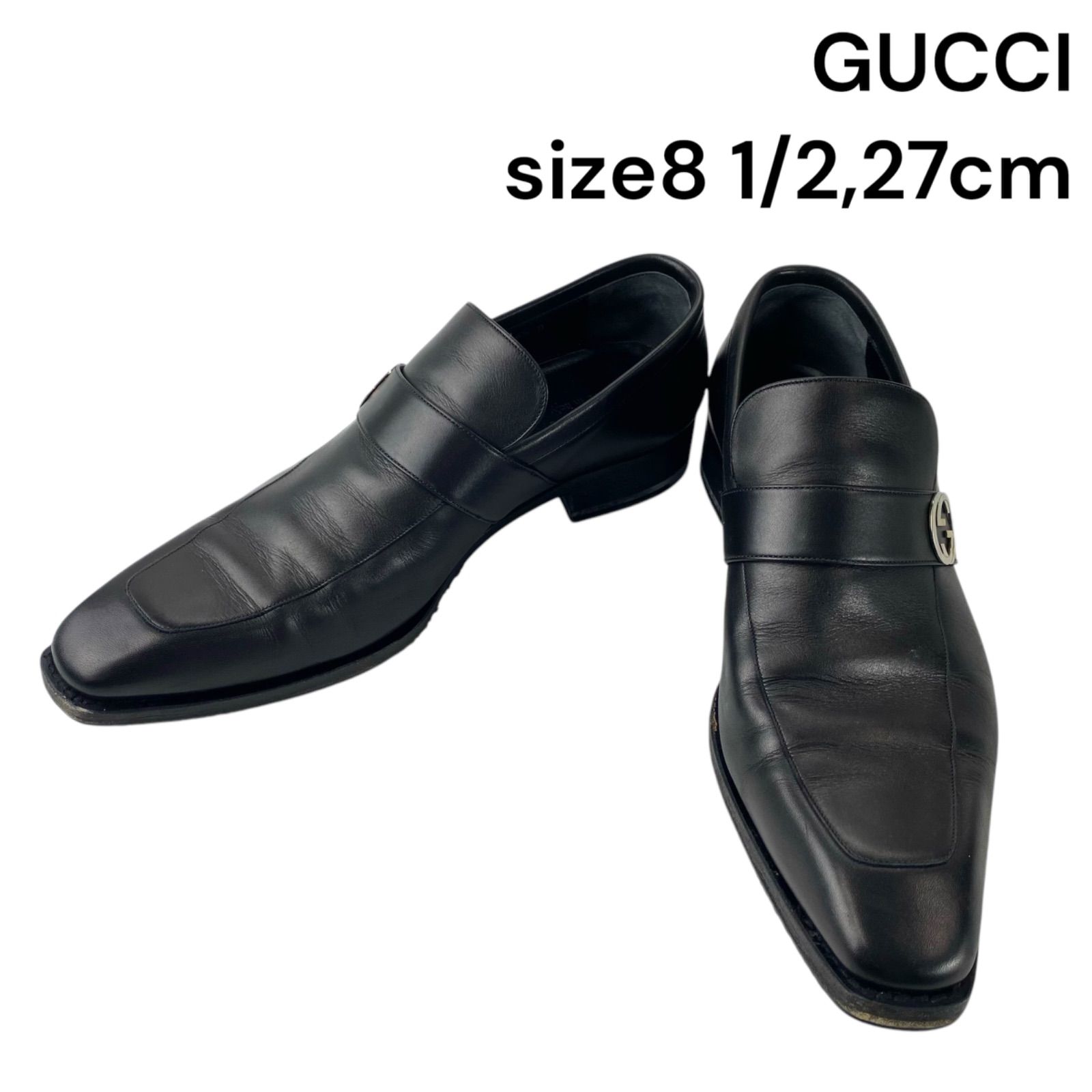 GUCCI ブラック ローファーミュール 楽天市場】【中古】GUCCI ローファー レザー ブラック 表記