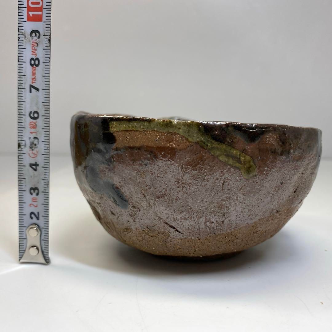 常滑焼 名工 滝田椿渓 茶碗 木箱付 横幅約11㎝ 東Y6-