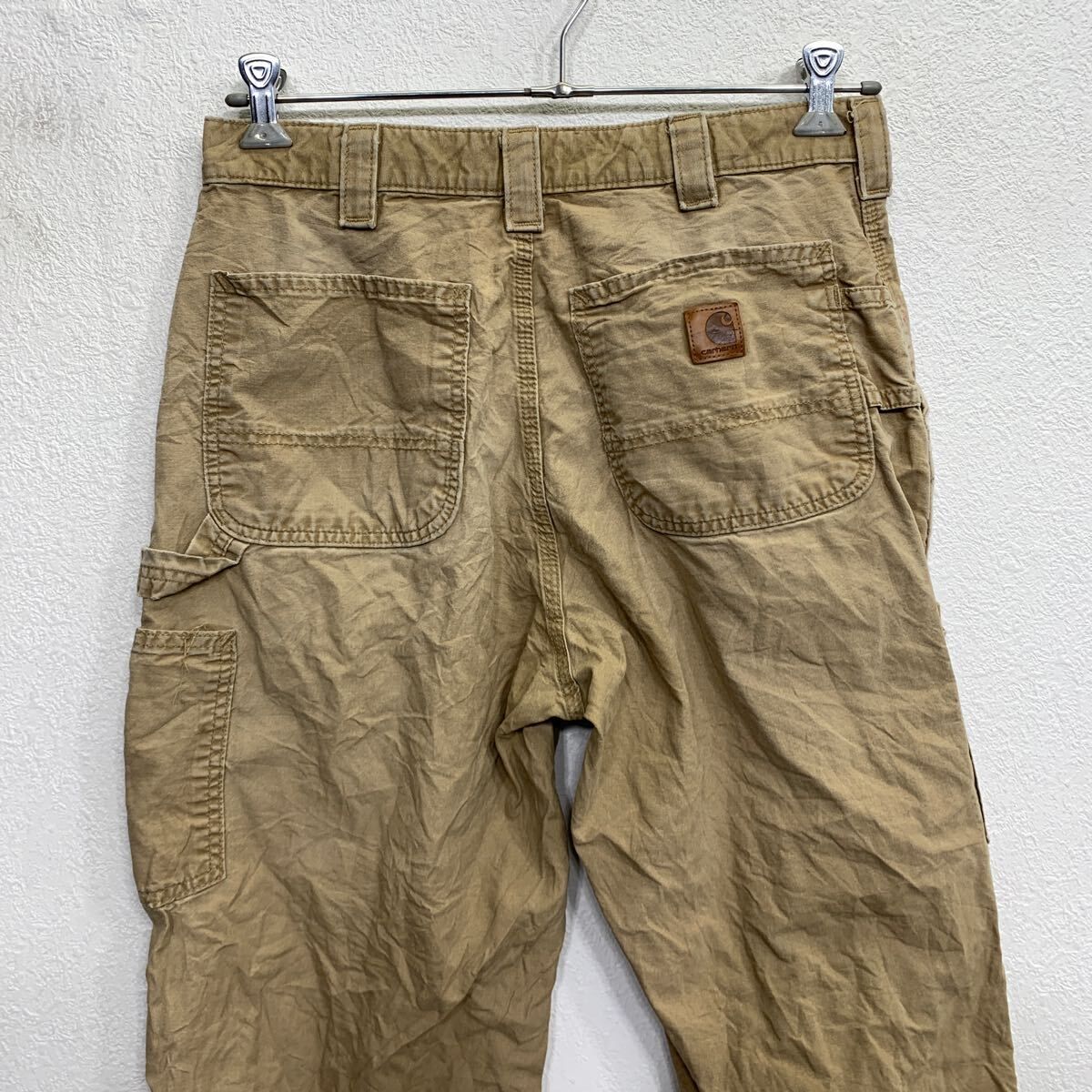 carhartt ワークパンツ W33 ブラウン カーハート ジップアップ