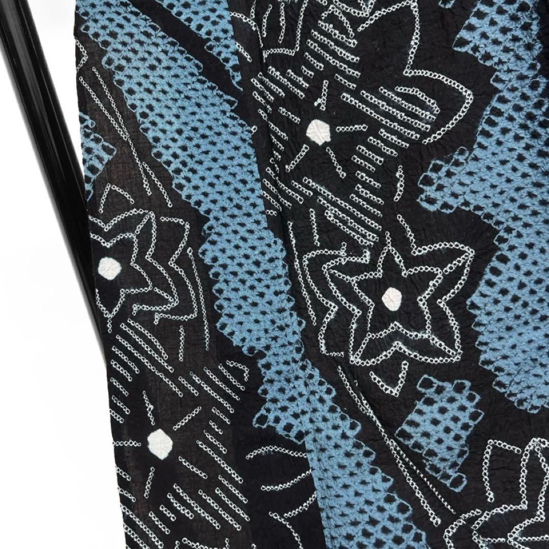 藍染 変わり菱 花模様 浴衣 有松鳴海絞り 着物 042a p(CATEGORY 藍染 変わり菱 花模様 浴衣 有松鳴海絞り 着物 042a p(CATEGORY