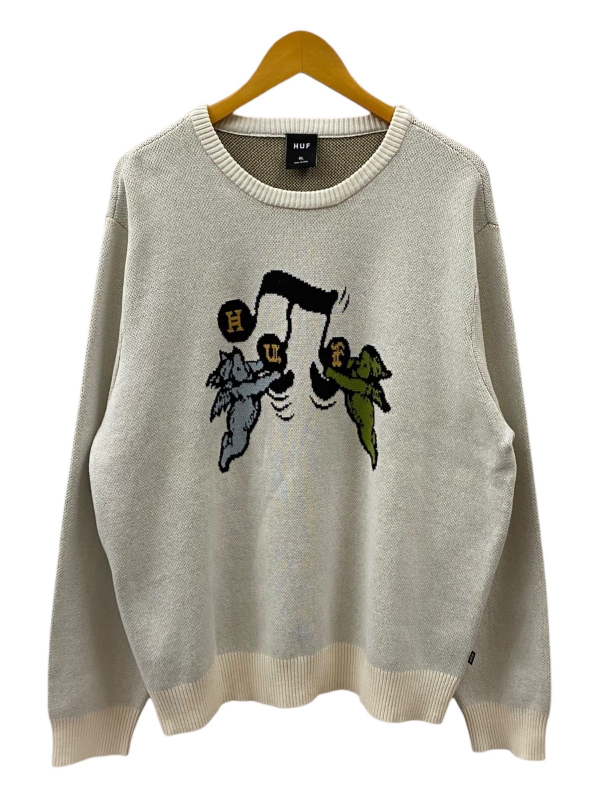 HUF (ハフ) SONG INTARSIA SWEATER ニット セーター KN00507 XL