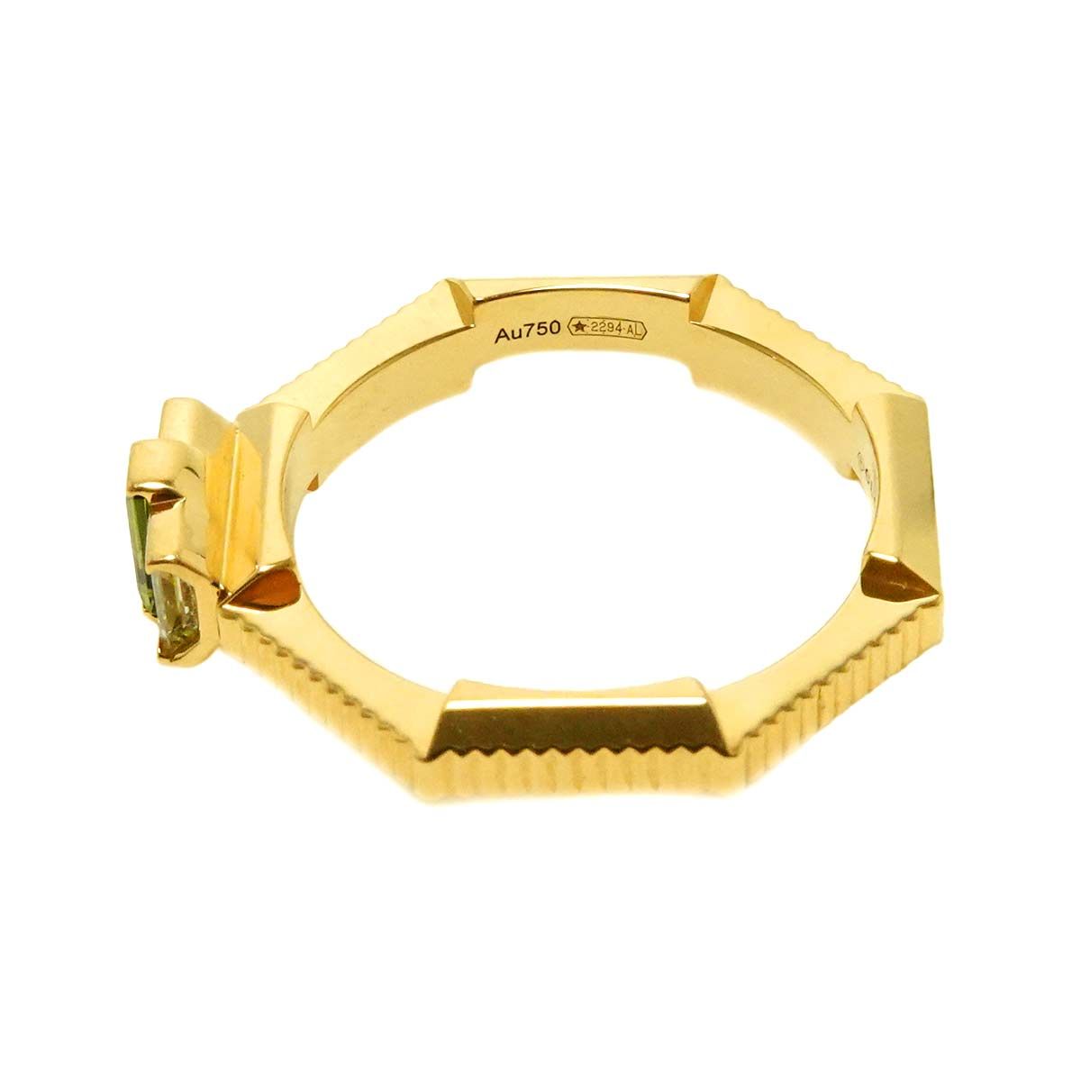 グッチ トルマリン リンク トゥラブリング ダイヤモンドK18ホワイト