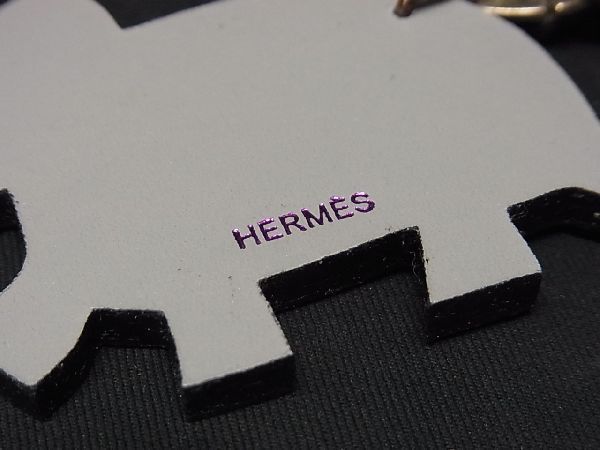 □美品□ HERMES エルメス アニマルチャーム レザー エレファント ゾウ