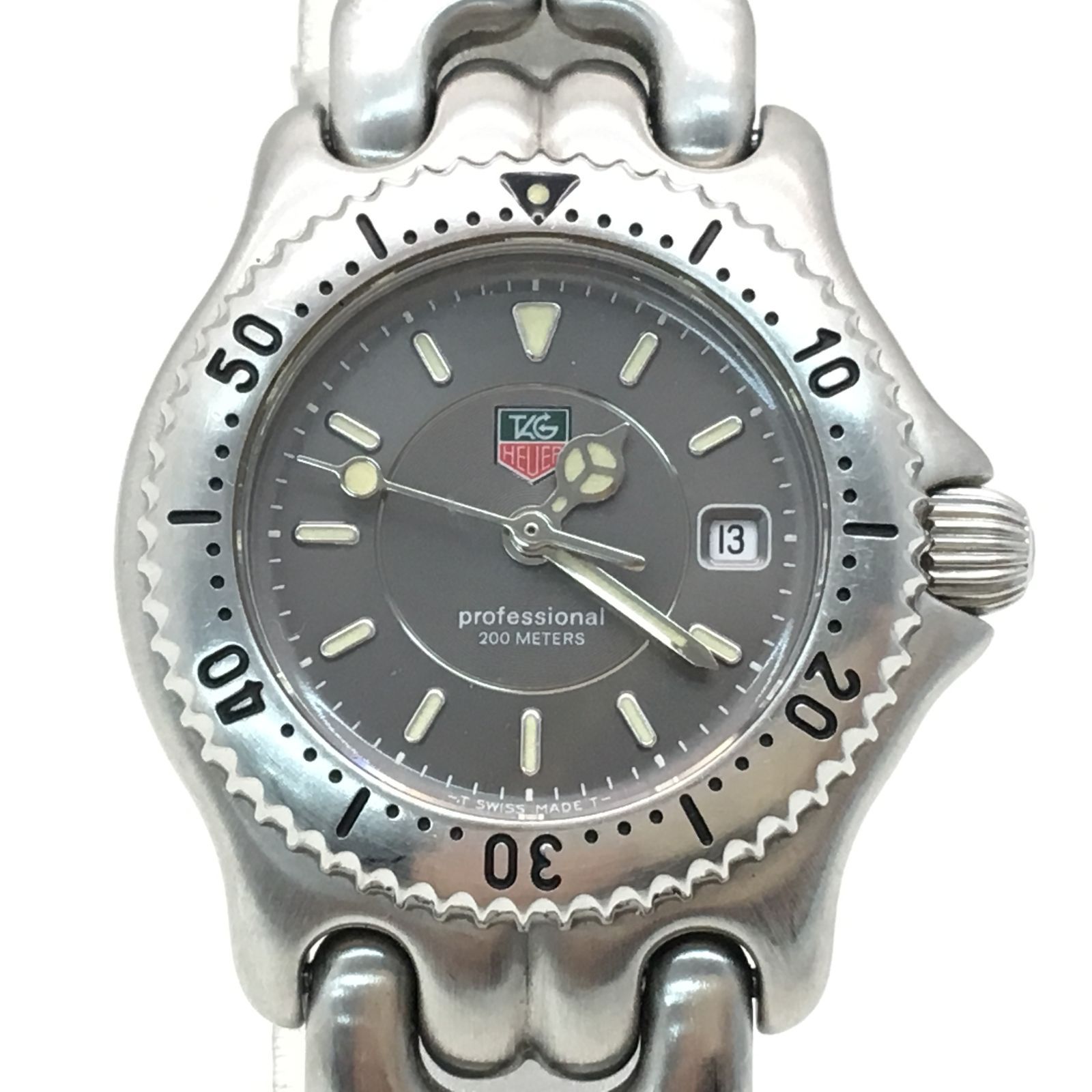 タグホイヤー プロフェッショナル 腕時計 シルバー 稼働品 1-878
