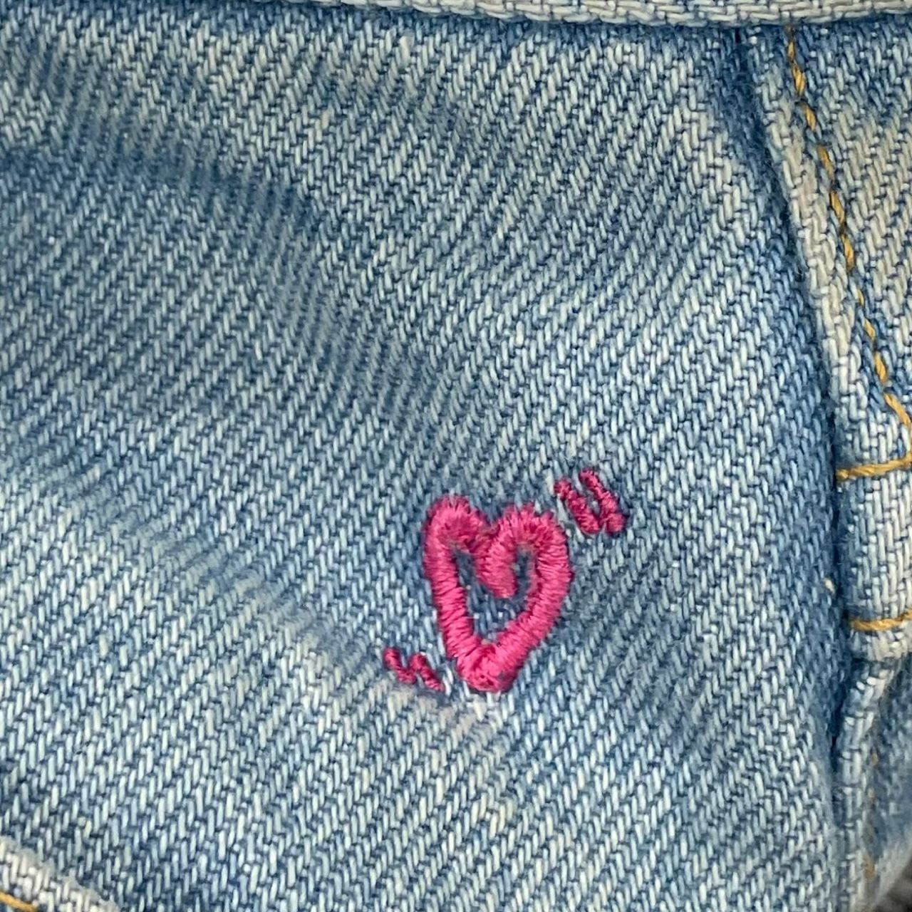 TTT_MSW 21SS Ice wash denim 刺繍 ピンタック デニム パンツ ジーンズ 