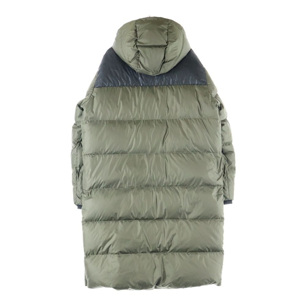 COACH コーチ Long Puffer Jacket ロング パッファー シグネチャー フーデッド ジップアップ 中綿 ジャケット コート カーキ CK519
