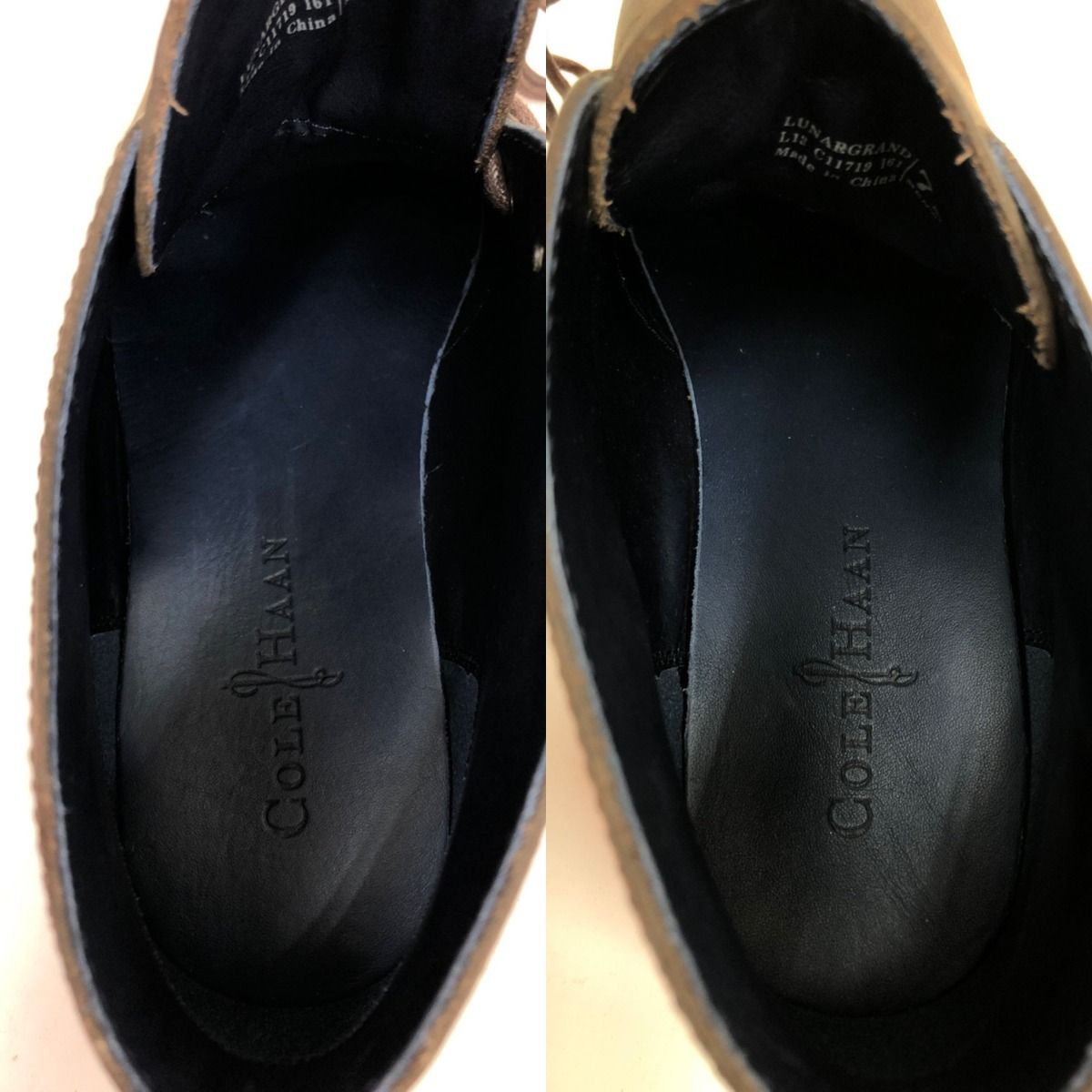 〇〇COLE HAAN コールハーン メンズ チャッカブーツ 25cm ブラウン ... 〇〇COLE HAAN コールハーン メンズ チャッカブーツ 25cm ブラウン×オレンジ