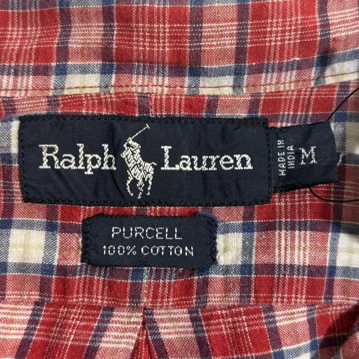 90s Ralph Lauren PURCELL プルオーバーシャツ　ラルフ 90s ラルフローレン PURCELL プルオーバー チェック シャツ
