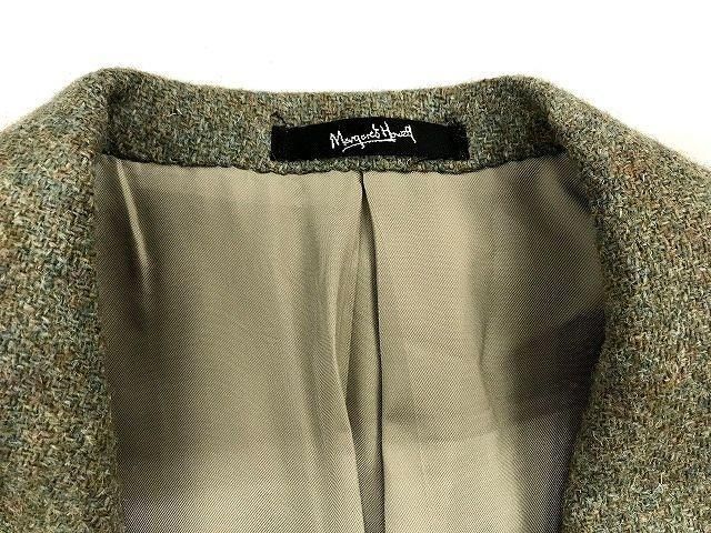 英国製 マーガレットハウエルxハリスツィード テーラードジャケット L