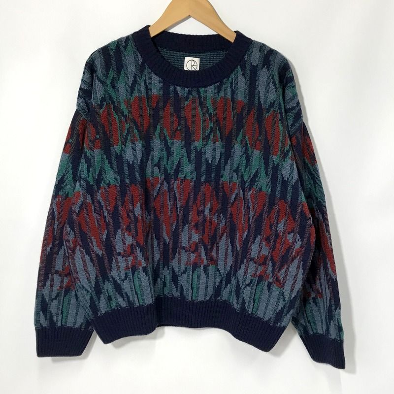 POLAR SKATE CO ニット paul knit sweater ウール セーター 総柄 長袖 古着 Lサイズ ポーラースケートカンパニー  トップス A11656◇ - メルカリ