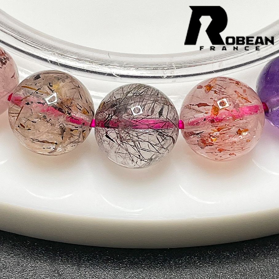 綺麗 EU製 定価8万円☆ROBEAN・スーパーセブン☆パワーストーン