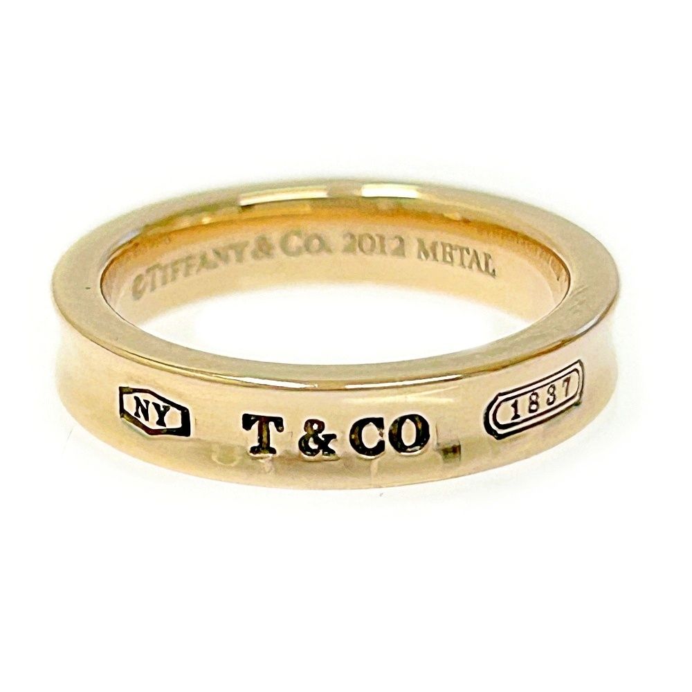 中古】TIFFANY&Co. ティファニー ルベドメタル 1837 ナロー リング 4.0