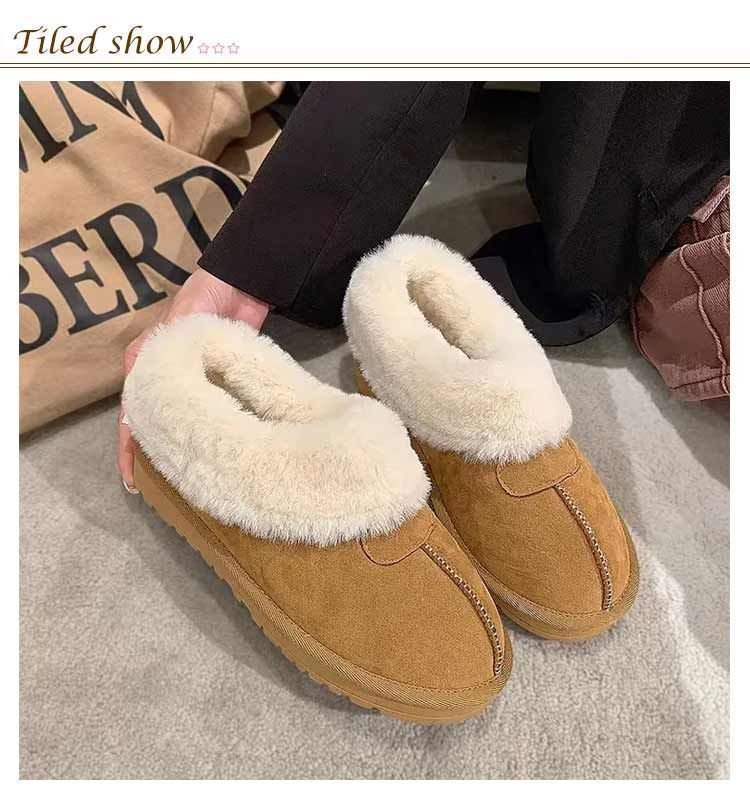 情熱的な ムートンブーツ レディース スノーブーツ ショート もこもこ ふわふわ ファー スリッパ 靴 裏起毛 防寒 保温 厚底ブーツ 滑り止め 雪靴 秋冬 秋 冬 おしゃれ かわいい sam222