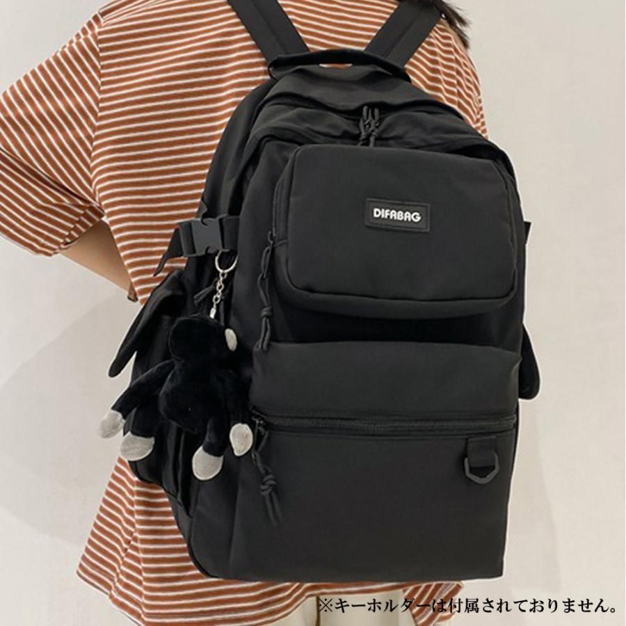 未使用❤️ブラック カジュアルリュック☆バックパック❤️通勤・通学に❤️ リュック リュックサック レディース 大人 大容量 デイパック