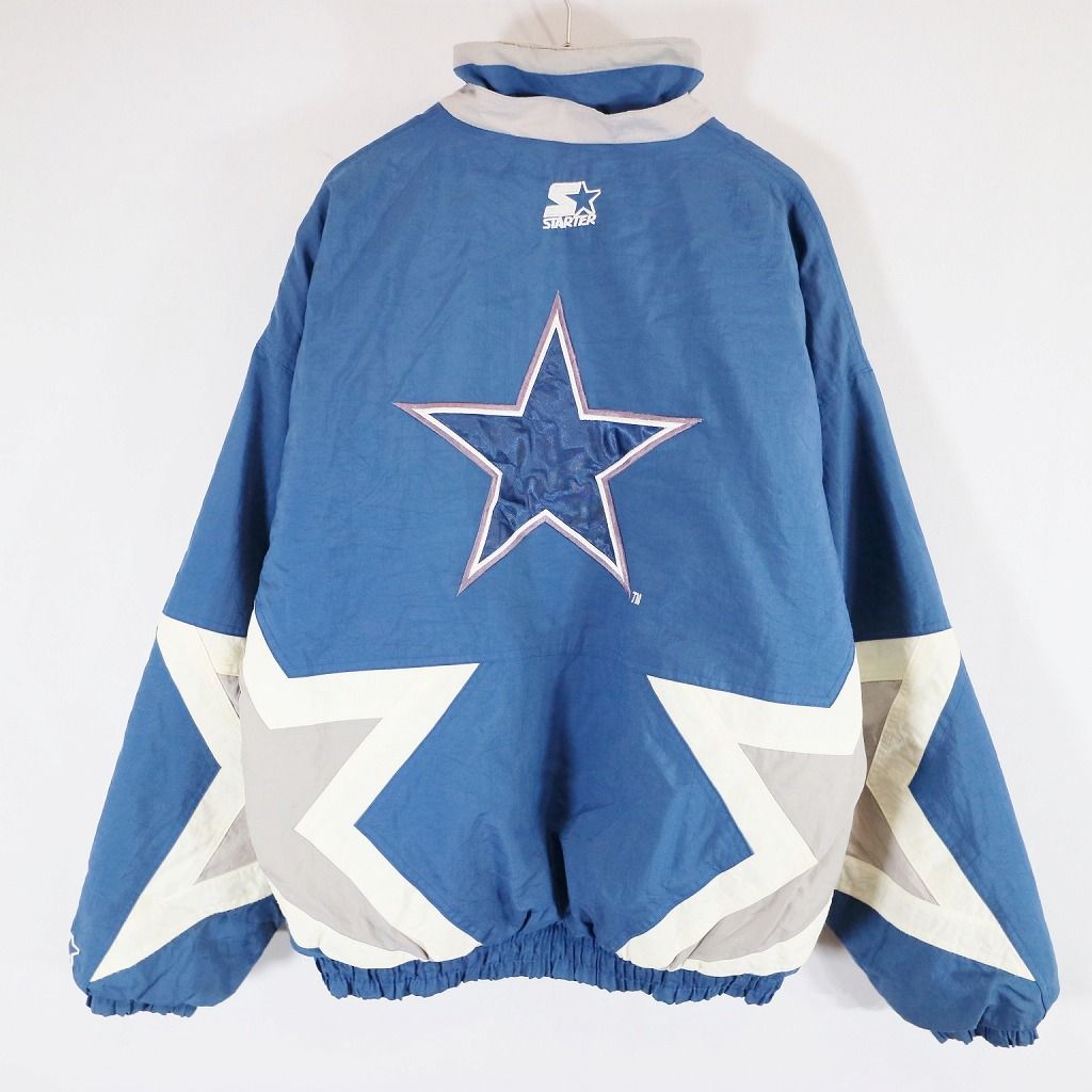 90's スターター NFL COWBOYS スタジャン ブルー メンズ M（90