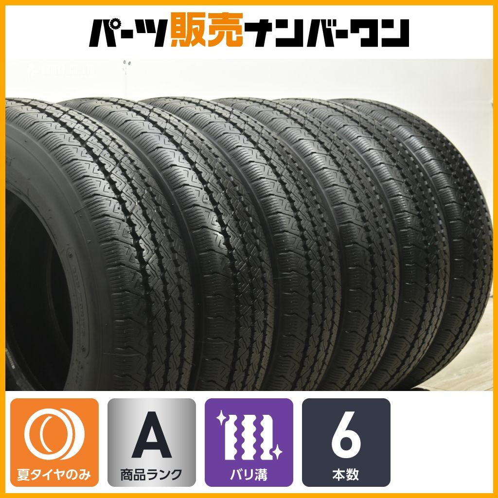 バリ溝 6本セット ブリヂストン V-STEEL RIB 265 205|70R17.5 115|113L LT 20 小型バス|トラック用 9分山程度 交換用に