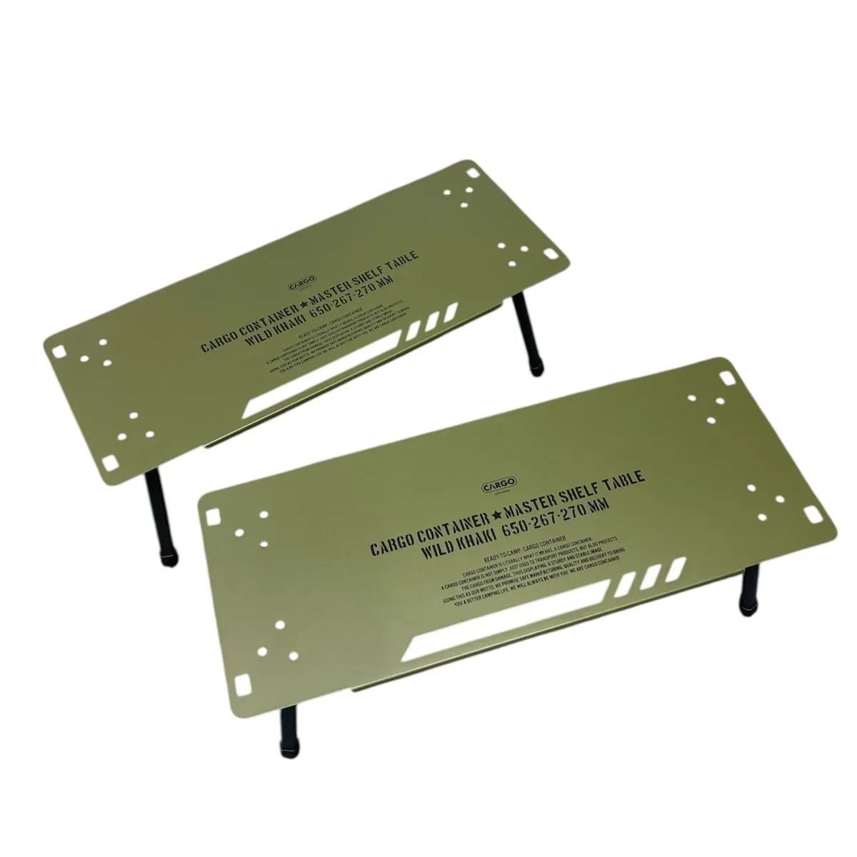 MASTER SHELF TABLEブラック(CARGO CONTAINER)（アウトドア用品専門店