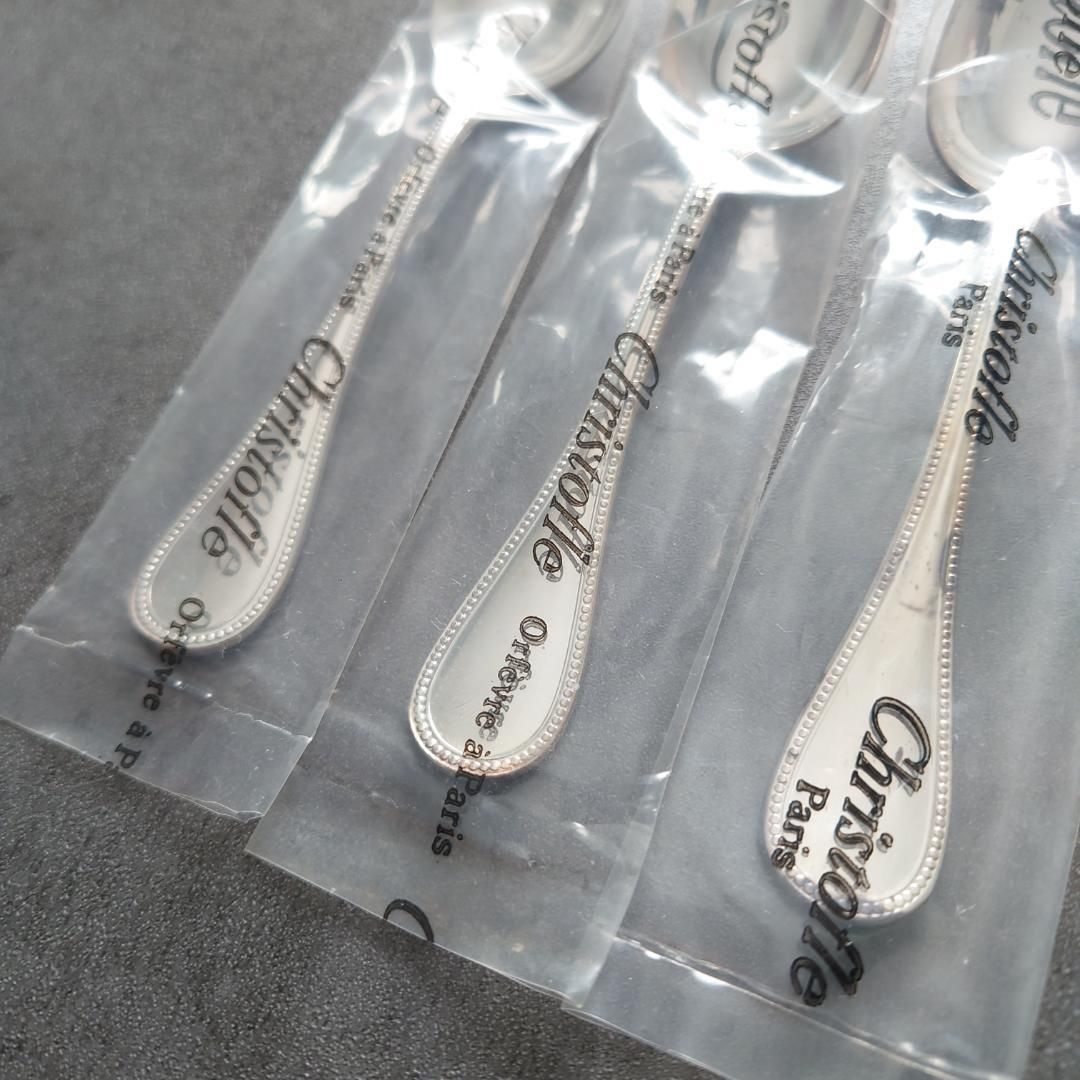 未使用　未開封　クリストフル　マルメゾン　コーヒースプーン クリストフル パール 未使用 コーヒースプーン 3点 - メルカリ