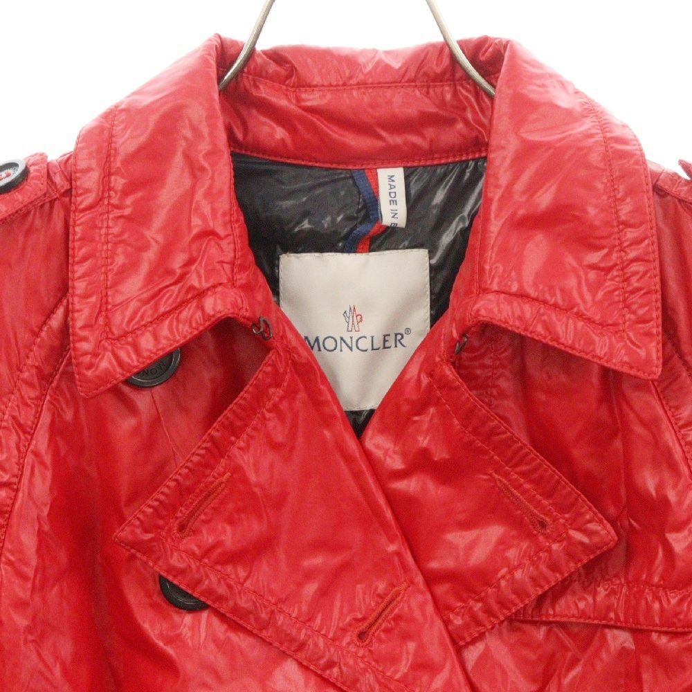 MONCLER (モンクレール) SOFF TESSUTO ナイロントレンチコート レッド