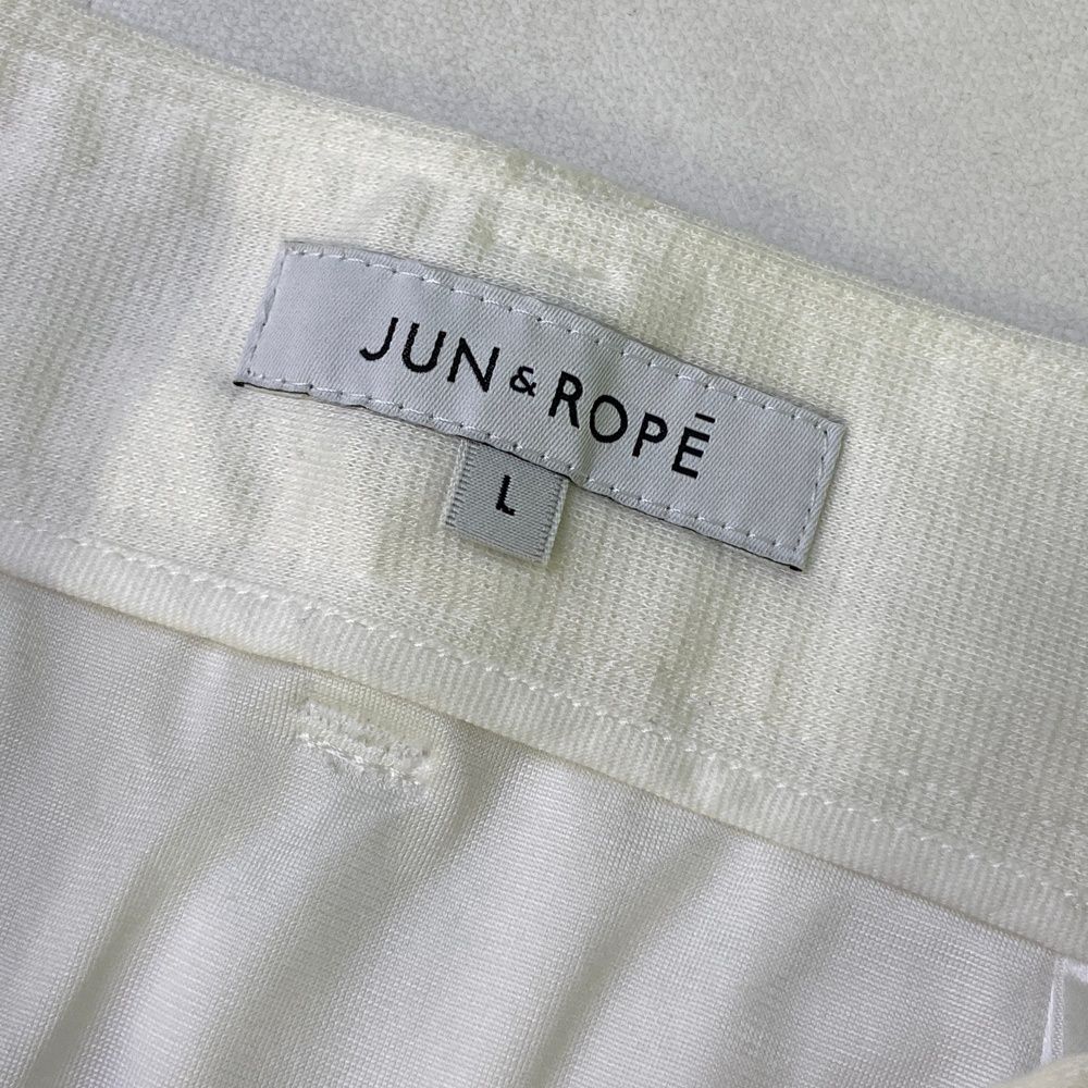 サイズ：L JUN&ROPE ジュン アンド ロペ  スカート  ホワイト系 [240101488353] ゴルフウェア レディース ストスト サイズ：L JUN&ROPE ジュン アンド ロペ スカート ホワイト系