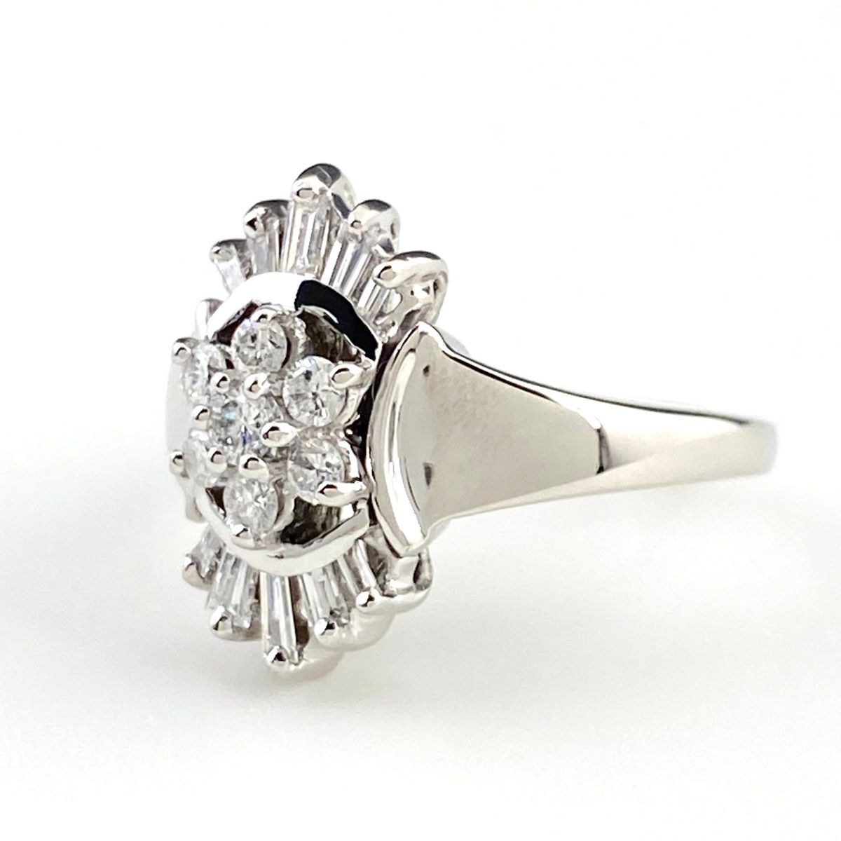 ルビーダイヤプラチナ850リング　10号 ルビー デザインリング 10号 Pt850